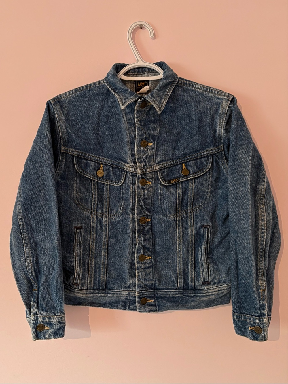 Vintage Lee Riders Denim Jean Jacket - Medium Blue Wash